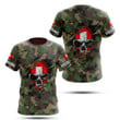 Hoodifize Unisex Shirts Custom Name Switzerland 3D Camouflage Skull Flag