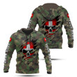 Hoodifize Unisex Shirts Custom Name Switzerland 3D Camouflage Skull Flag