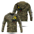 Hoodifize Unisex Shirts Custom Name Ecuador Camouflage Army Skull