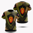 Hoodifize Unisex Shirts Norway Coat Of Arms Camouflage Army