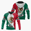 Hoodifize - Custom Name Mexico Flag Design Doodle Pattern Unisex Adult Shirts