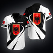 Hoodifize - Custom Name Albania Shqip?ri Coat Of Arms Diamond White Unisex Adult Shirts