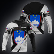 Hoodifize - Custom Name Slovenia Coat Of Arms Diamond White Unisex Adult Shirts