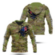 Hoodifize Unisex Shirts Custom Name New Zealand Camouflage Skull Army