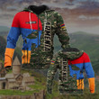 Customize Armenia Skull Flag Camo Unisex Adult Hoodies