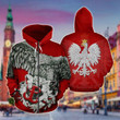 PolandPolish Eagle Polska Walczaca Red Unisex Adult Hoodies