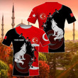 Customize Turkey Wolf & Coat Of Arms Unisex Adult Shirts