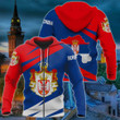 Serbia Coat Of Arms Special Version Unisex Adult Hoodies