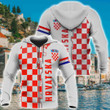 Croatia Flag Unisex Adult Hoodies
