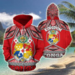 Tonga Polynesian Coat of Arms Unisex Adult Hoodies