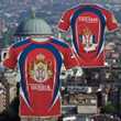 Customize Serbia Map & Coat Of Arms Unisex Adult Shirts