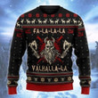 Viking FA La La Teal Ugly Christmas sweater
