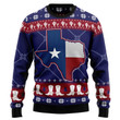Texas Map Symbols Pattern Ugly Christmas Sweater for men and women