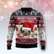 Merry Puggin Christmas Ugly Christmas Sweater For Women & Men, Adult