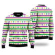 Mardi Gras Striped Seamless Ugly Christmas Sweater For Men, women, Adult