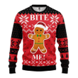 Merry Christmas Funny Bite Me Ugly Christmas Sweater For Men & Women Adult
