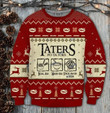 Taters Potatoes LOTR Red Ugly Christmas Sweater, Xmas Sweater, Christmas Gift Sweatshirt