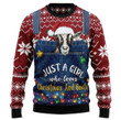 I'm Just A Girl Who Loves Goats Ugly Knitted Christmas 3D Sweater