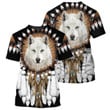 Wolf Native American - 3D All Over Printed Shirt