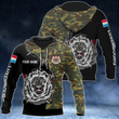 Customize Luxembourg Lion Camo V2 Unisex Adult Hoodies