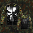 Customize German Army Skull 3D Armor Unisex Adult Hoodies