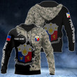 Customize Philippines Coat Of Arms Camo V2 Unisex Adult Hoodies