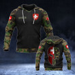 Customize Swiss Army Spartan Camo Unisex Adult Hoodies