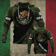 Customize Mexico Coat Of Arms Camo Unisex Adult Hoodies