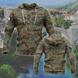 Customize Bosnian Army Camo Unisex Adult Hoodies
