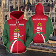Hungary Coat Of Arms Sports Style Unisex Adult Hoodies