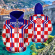 (Hrvatska) Croatia Sport Edition Unisex Adult Hoodies