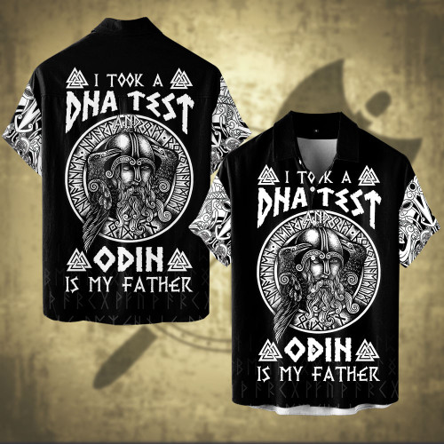 I Took A Dna Test Odin Is My Father Viking All Over Print Hawaii Shirt