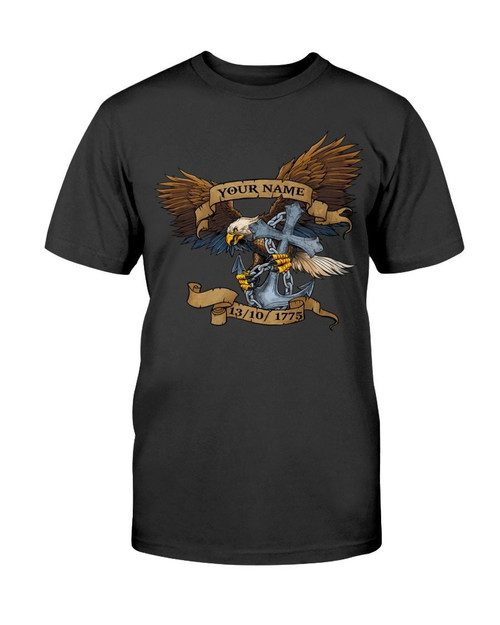 US Navy God Bless Our Troops Jesus Customized Gildan Cotton TShirt