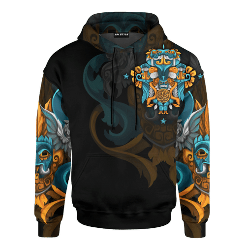 Aztec Double Head Serpent Maya Aztec Calendar Customized 3D All Over Printed hoodie