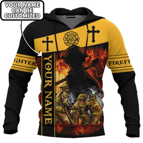 God Bless Our Firefighter One And All Keep Them Safe On Every Call Customized 3D All Over Printed hoodie