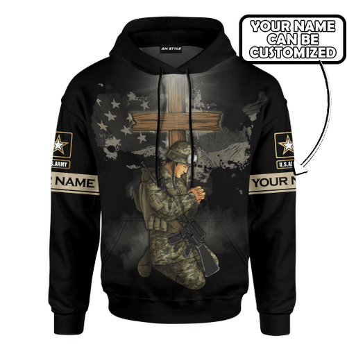 Veterans Warrior Of GodJesus Customized 3D All Overprinted hoodie