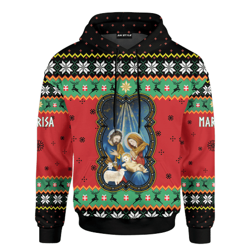 Jesus Is The Reason For The Season Jesus Christmas Customized 3D All Over Printed Sweater