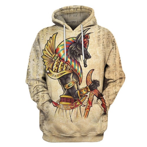 Ancient Egypt Anubis God All Over Printed hoodie For Men And Women