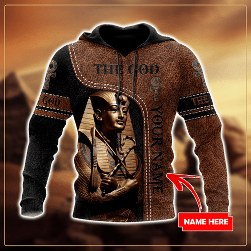 Custom Name Pharaoh The God Ancient Egypt 3D All Over Print hoodie
