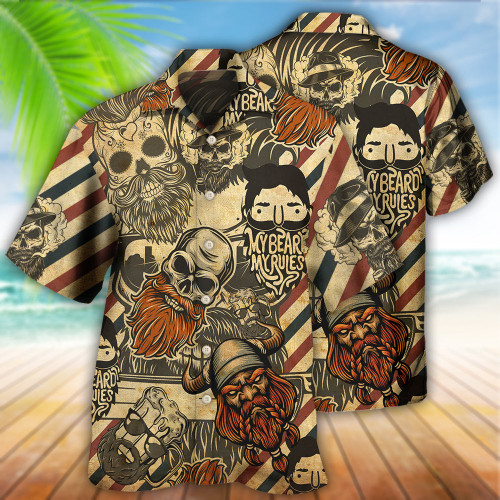 Viking My Rules Hawaiian Shirt Hoodifize