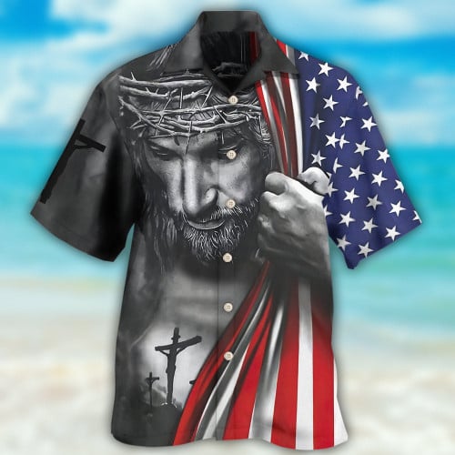 Jesus America Don't Be Afraid Just Have Faith Hawaiian Shirt Hoodifize