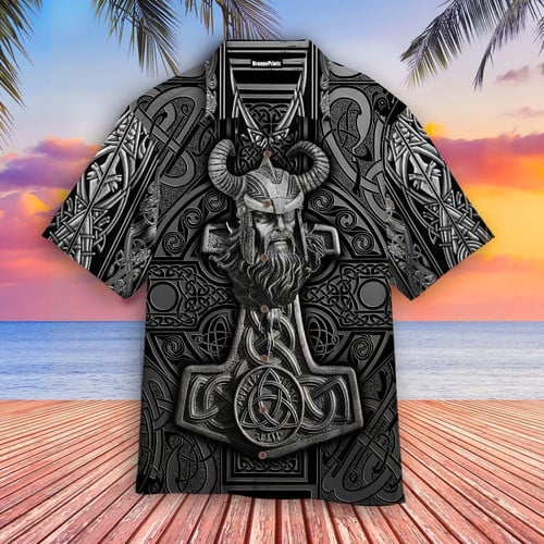 Viking Warrior Hawaiian Shirt Hoodifize