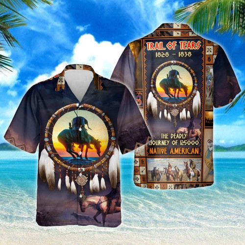 Trail Of Tears 1828-1838 Native American Hawaiian Shirt Hoodifize