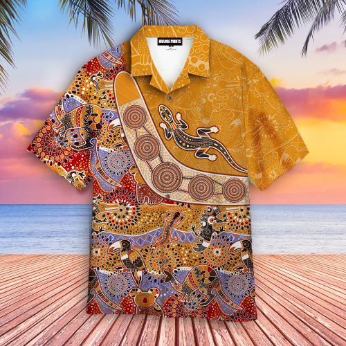 Aboriginal Style Hawaiian Shirt Hoodifize