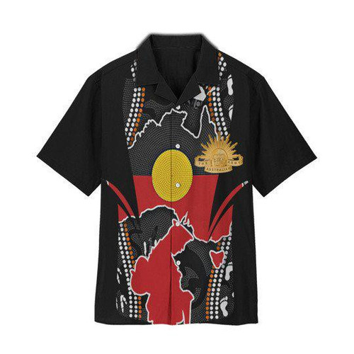 Australian Map Aboriginal Art Hawaiian Shirt Hoodifize