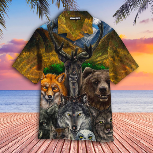 Native American Bear Wolf Owl Fox Unique Hawaiian Shirt Hoodifize
