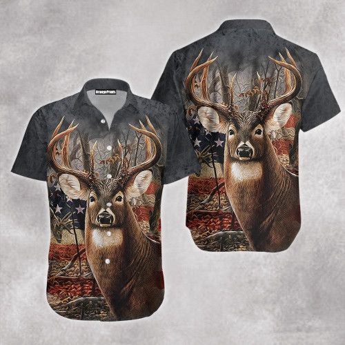 Deer Hunting Hawaiian Shirt Hoodifize