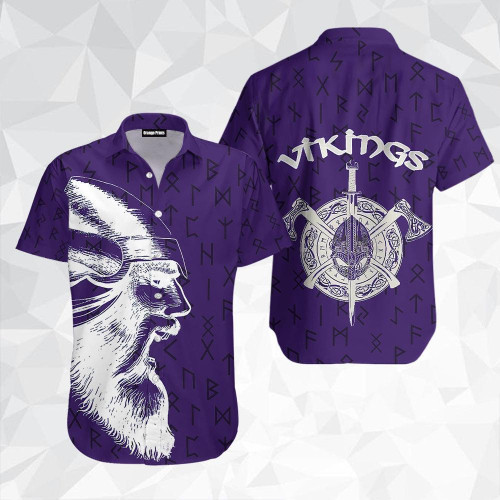 Vikings Warrior Hawaiian Shirt Hoodifize