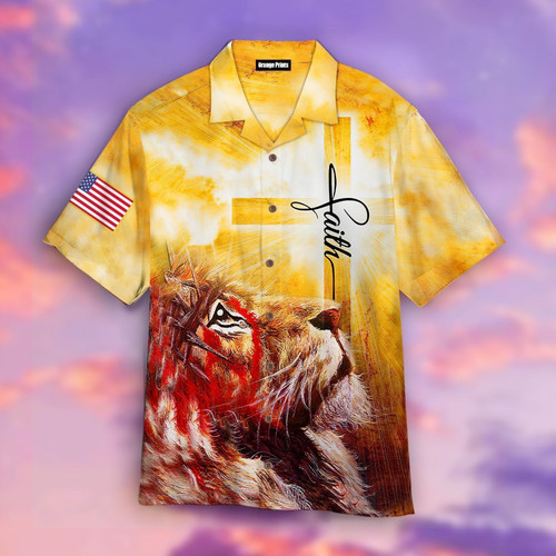 Jesus Lion Hawaiian Shirt Hoodifize