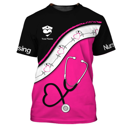 Custom Name Nursing 3D Shirt Personalized Gift For Nurses